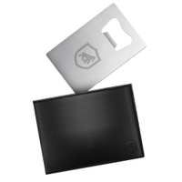 Kit Carteira RFID Porta Cartao Ultra Slim e Cartao Abridor em Metal - Gshield