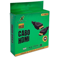 Cabo HDMI X-Cell, Full HD, Com Filtro, Emborrachado, 1.4V, 10m, Preto - XC-HDMI-10