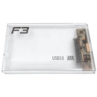 Gaveta Para HD 2.5" F3, USB 3.0, Transparente - 1450