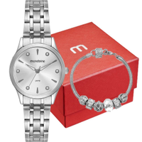 Kit Relógio Mondaine Feminino com Pulseira 32610L0MKNE2K2