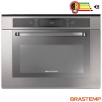 Micro-ondas de Embutir Brastemp com 40 Litros de Capacidade e Grill Inox - BMO40ARBNA - 220V