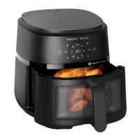 Fritadeira Elétrica Air Fryer Philips Walita Série 2000 XL Digital NA230 Sem Óleo 1700W 6,2L Preta - 220V