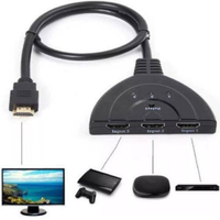 Hub Hdmi Switch 3X1 Adaptador Cabo 3 Entradas E 1 Saída