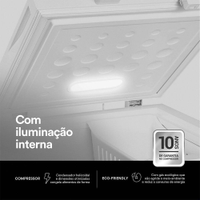 Freezer e Conservador Horizontal EOS 110 Litros Efh120X 220V - 220V