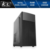 Computador Desktop ICC Vision IV1847DW Intel Dual Core 2.41ghz 4GB HD 240GB SSD DVDRW Windows 10