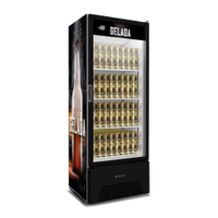 Cervejeira Vitrine Metalfrio 572 Litros VN50AH Optima | Frost Free, Adesivado