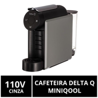 Cafeteira Cápsulas Delta Q, MiniQool, Cinza, 110V - 110V