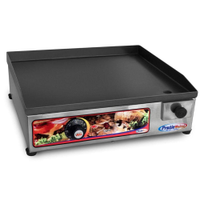 Chapa de Lanche Elétrica em Inox 40x35cm 1600w 220V Pratic