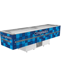 Ilha de Congelados Dupla Ação Porta de Vidro 820 Litros Fricon ICED820-2V002 Azul 220V