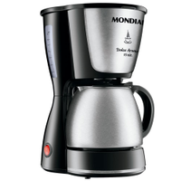 Cafeteira Elétrica Mondial Dolce Arome Thermo Inox C-34 15 Xícaras Preta e Inox - 110V