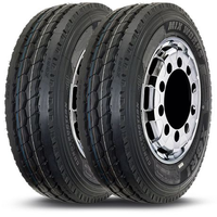 Kit 2 Pneu Aro 22.5 295/80R22.5 Xbri 152/149K 18PR Mix Works F1