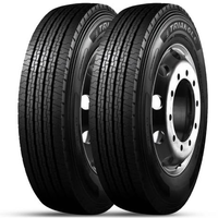 Kit 2 Pneu Aro 17.5 215/75R17.5 Triangle TR685 135/133L 16PR TL Liso Rodoviário