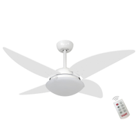 Ventilador Volare Quad Branco 127V e Controle Remoto