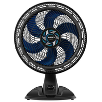 Ventilador de Mesa Arno Xtreme Force VB40 40cm com 3 Velocidades e 6 Pás Preto - 110V