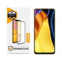 Pelicula Defender Glass para Xiaomi Redmi Poco M3 Pro - Preta - Gshield