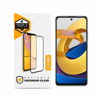 Pelicula Defender Glass para Xiaomi Poco M4 Pro 5G - Preta - Gshield