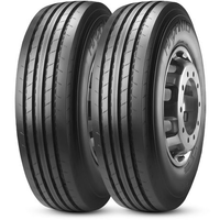 Kit 2 Pneu Argantis by Pirelli Aro 22.5 275/80r22.5 149/146M TL M+S 16PR AR70S Liso Rodoviário