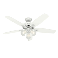 Ventilador de Teto Residencial Builder Plus Branco Hunter Fan Oficial 220v - 110V