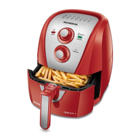 Fritadeira Elétrica Air Fryer Mondial AFN-40-RI 4L Inox/Vermelha - 127V - 110V