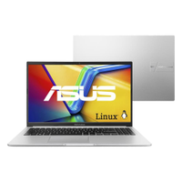 Notebook ASUS Vivobook 15 M1502, AMD Ryzen 7 5825U, 16GB RAM, 512 GB SSD, KeepOS, Tela 15.6, FHD, Cool Silver - M1502YA-NJ612