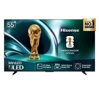 Smart TV Hisense MiniLED 4K 55" Polegadas com Processador AI, Filmmaker Mode, Alexa e Wi-Fi - 55U7QG - Bivolt