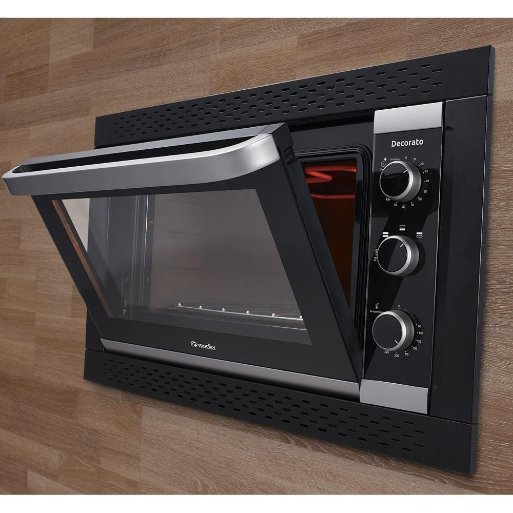 Forno Elétrico de Embutir 44L Decorato Mueller 220V Preto