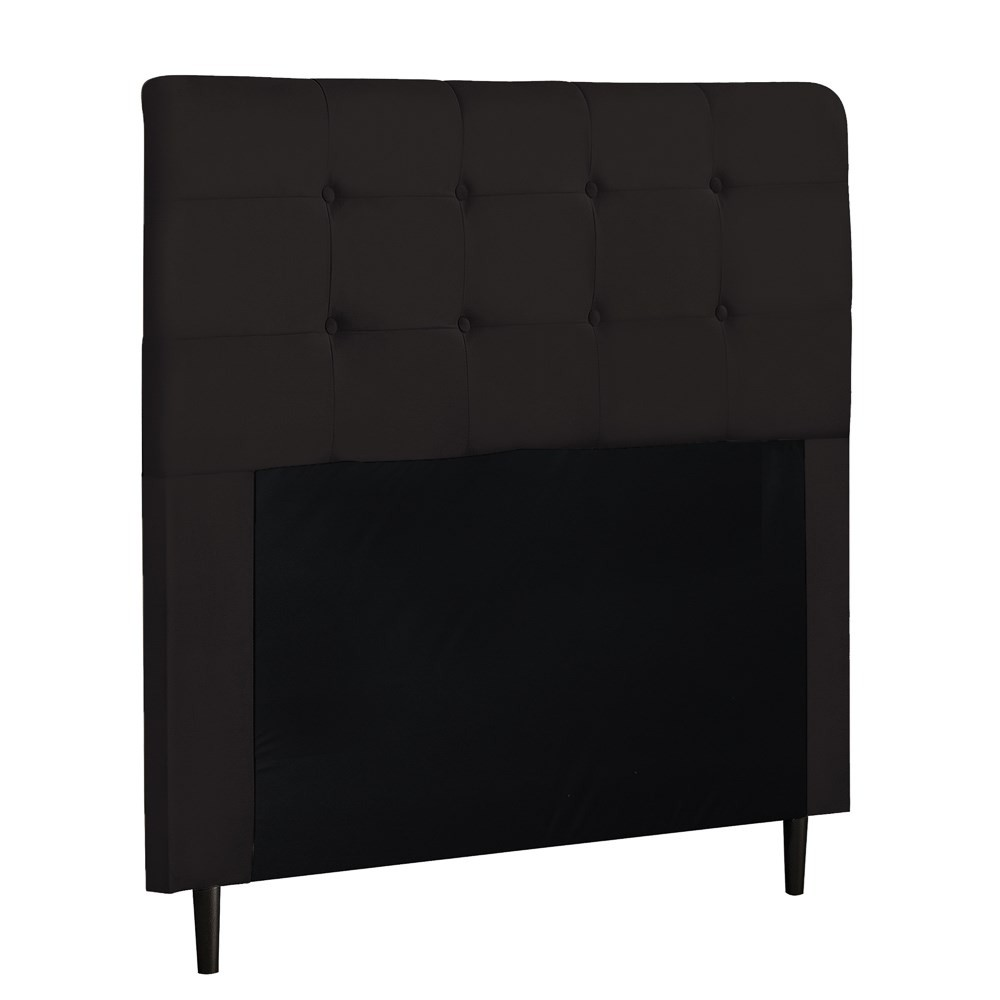 Cabeceira Cama Box Casal 140cm Luna I02 Suede Marrom - Mpozenato