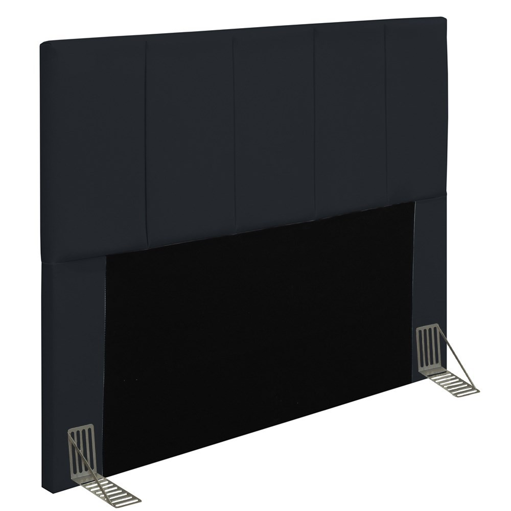 Cabeceira Cama Box Casal 140CM Pérola D10 Corano Preto - Mpozenato