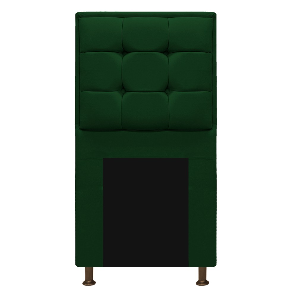 Cabeceira Copenhague 90 cm Solteiro Suede Verde - Amarena Móveis