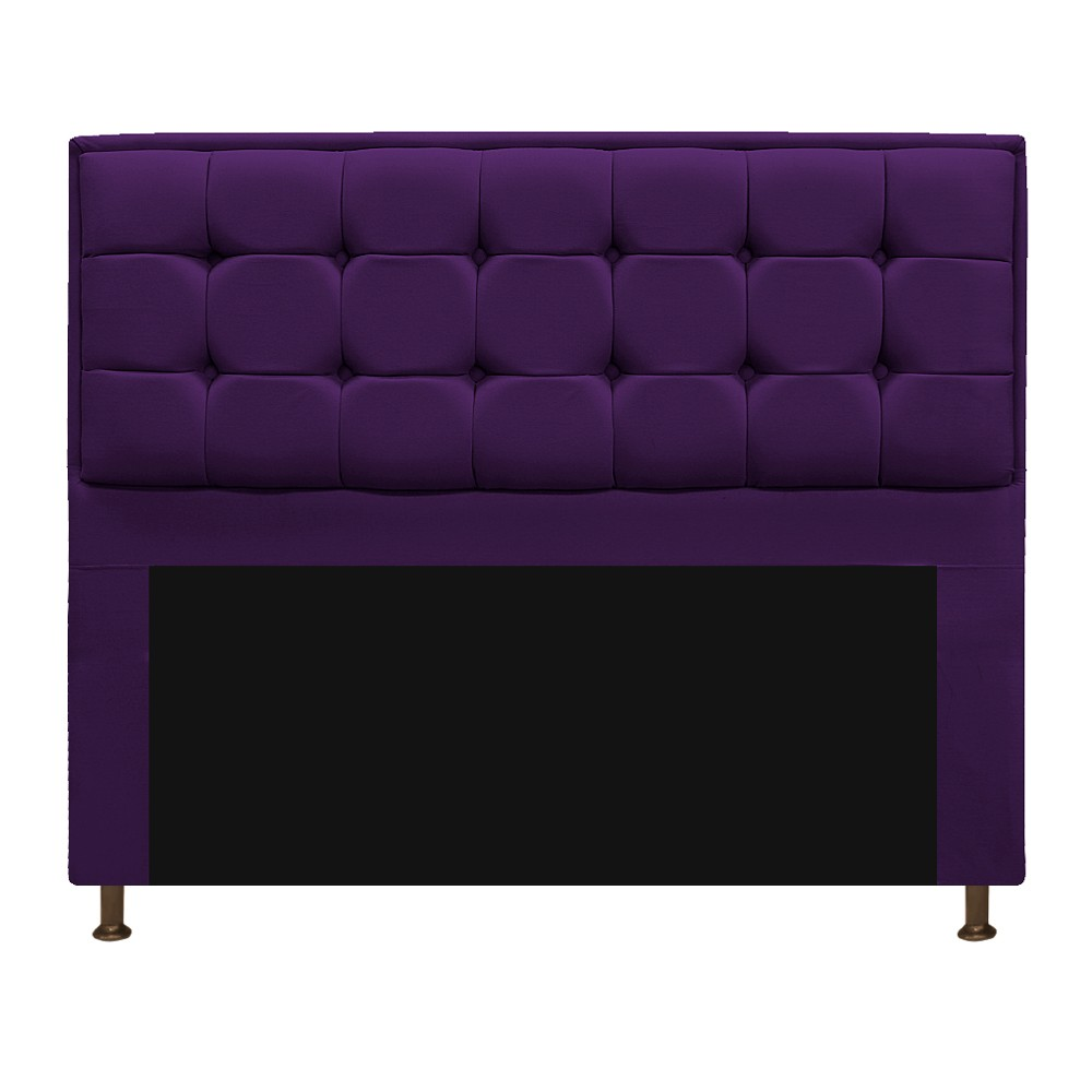 Cabeceira Copenhague 195 cm King Size Suede Roxo - Amarena Móveis