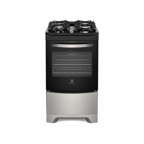 Fogão de Piso Mesa de Vidro 4 Bocas Electrolux 52LSV Prata Bivolt Bivolt