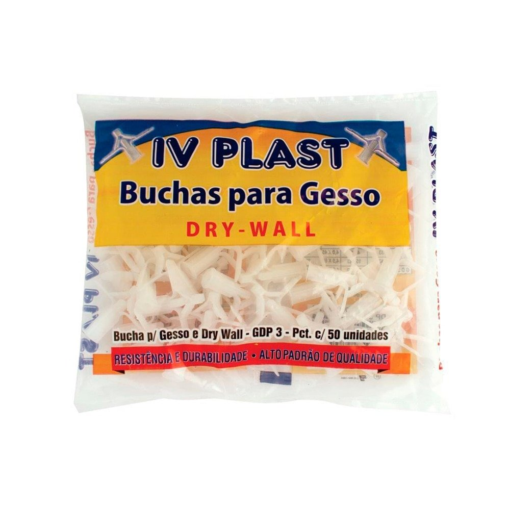 Bucha Plástica Ivplast Gesso Dry Wall GDP3 24 A 32mm