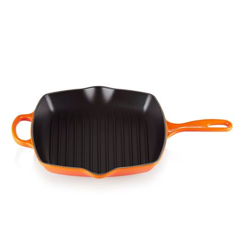 Grelha Quadrada Signature 26cm de Indução Le Creuset Laranja