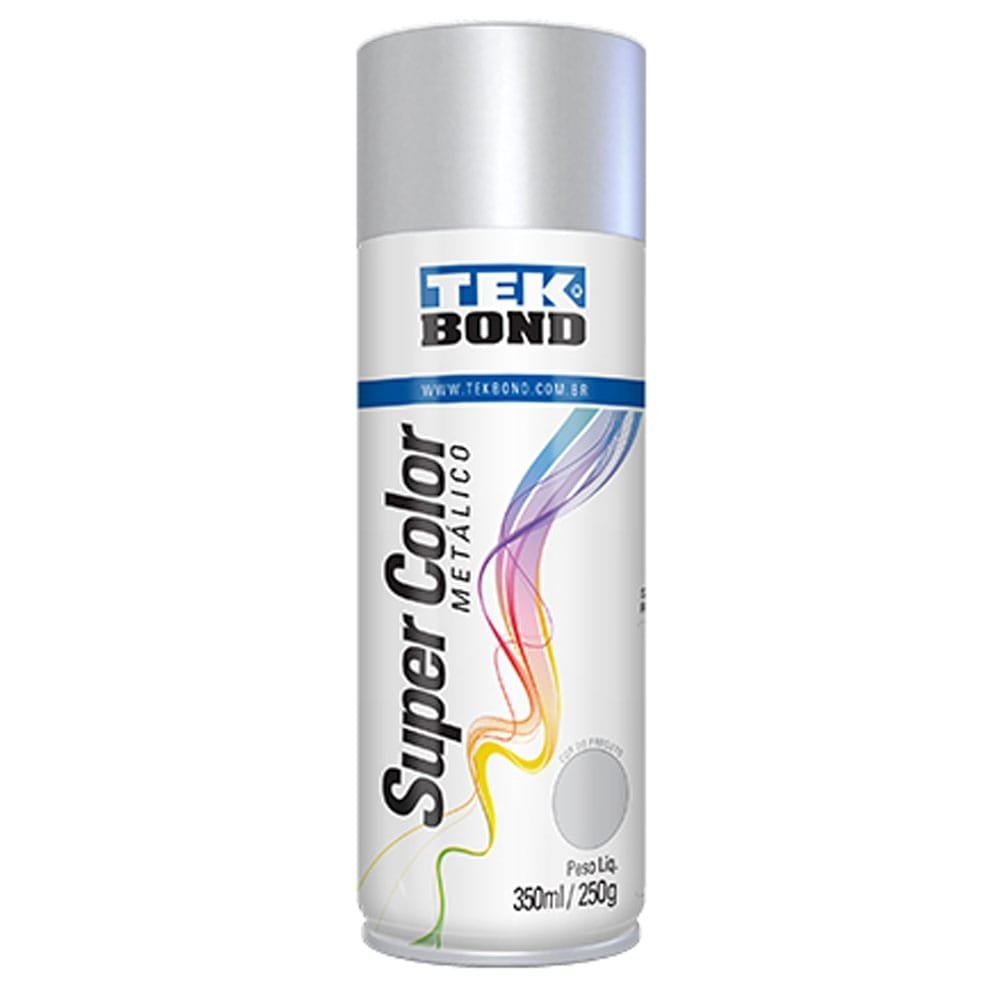 Tinta Spray Tekbond Metálica Prata 350ml