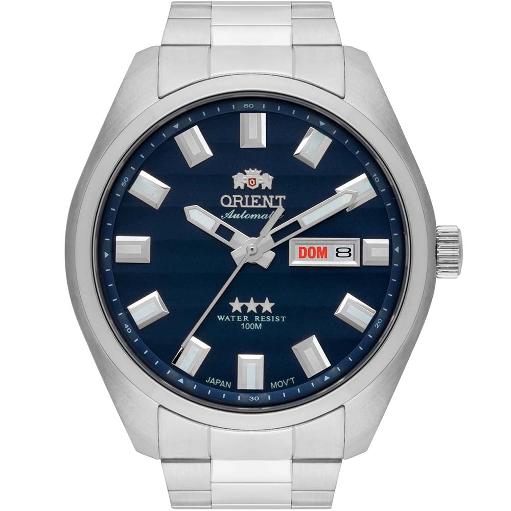 Relógio Orient Masculino Automático Três Estrelas 469SS076FD1SX