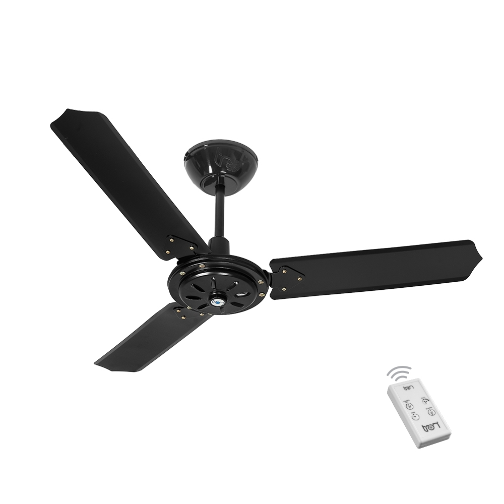 Ventilador Ipanema Preto 110V 3 Pás e Controle