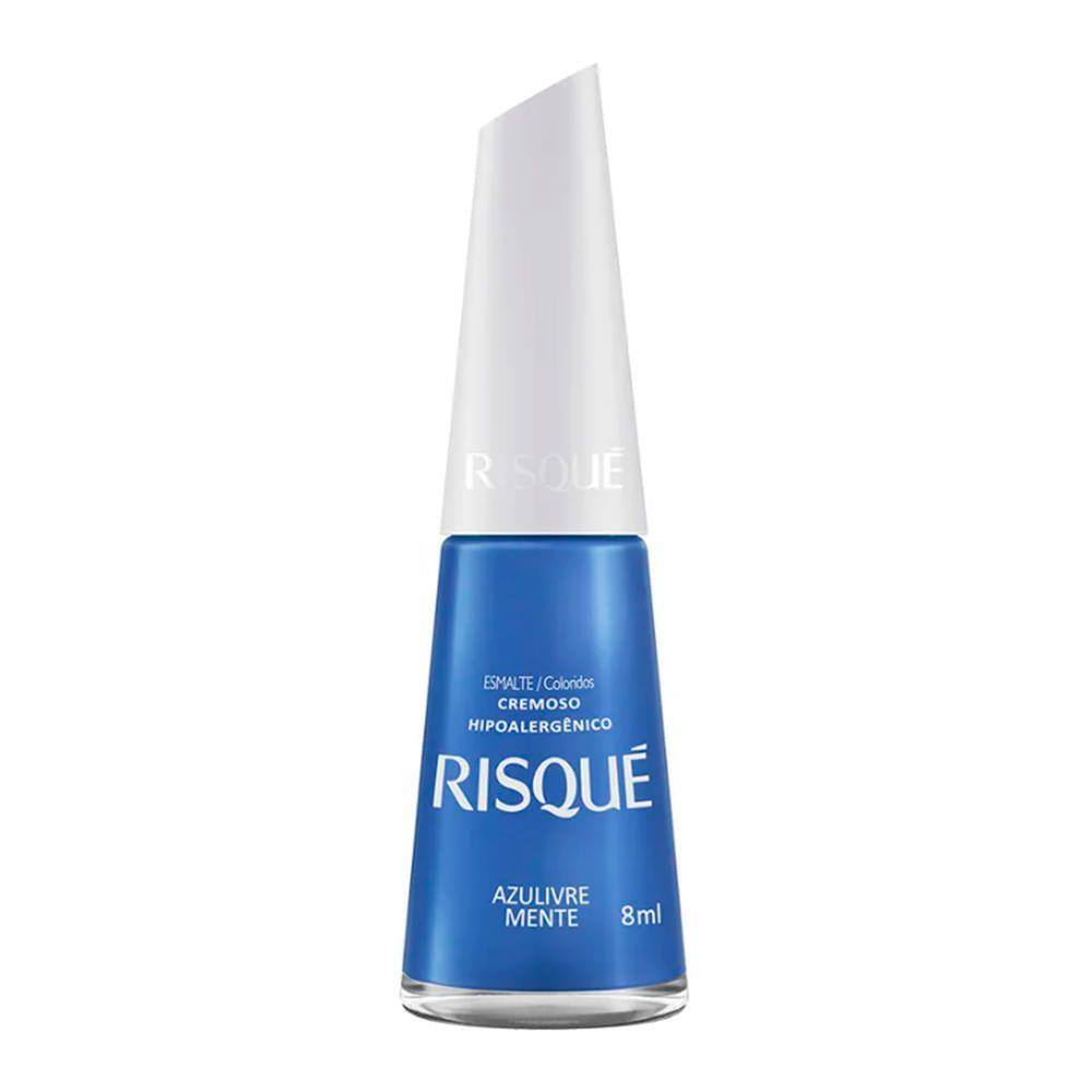 Esmalte Risqué Cor Azulivre Mente com 8ml