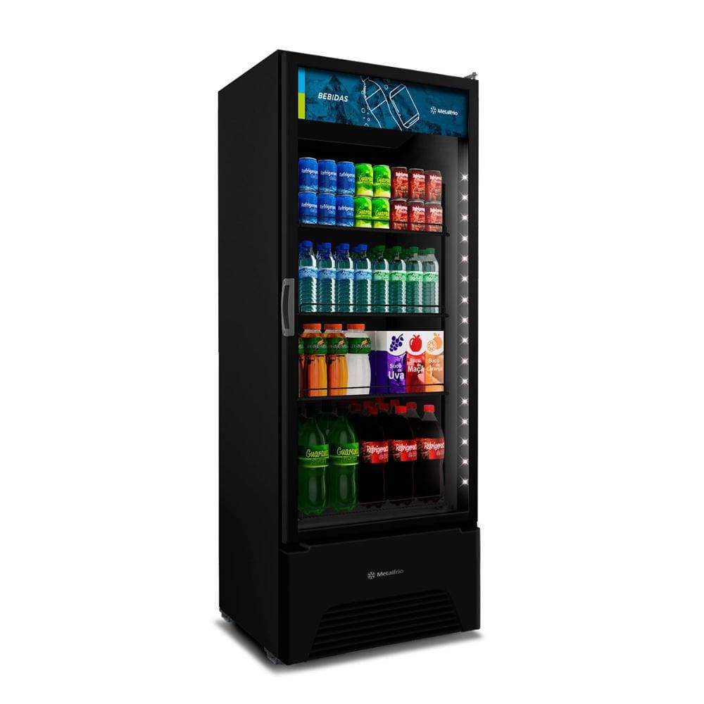 Refrigerador Expositor Vertical Bebidas 127V VB52AH Optima All Black 497 Litros - Metalfrio - 110V