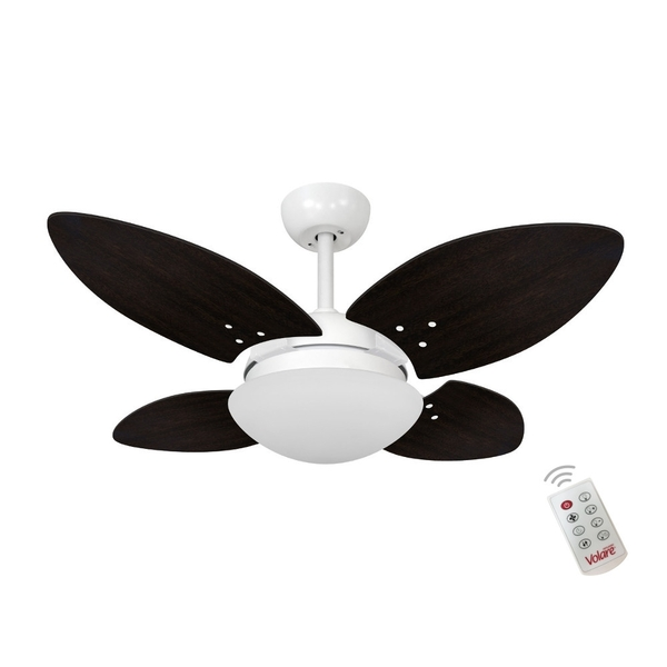 Ventilador Volare Mini Petalo Tabaco 127V e Controle Remoto