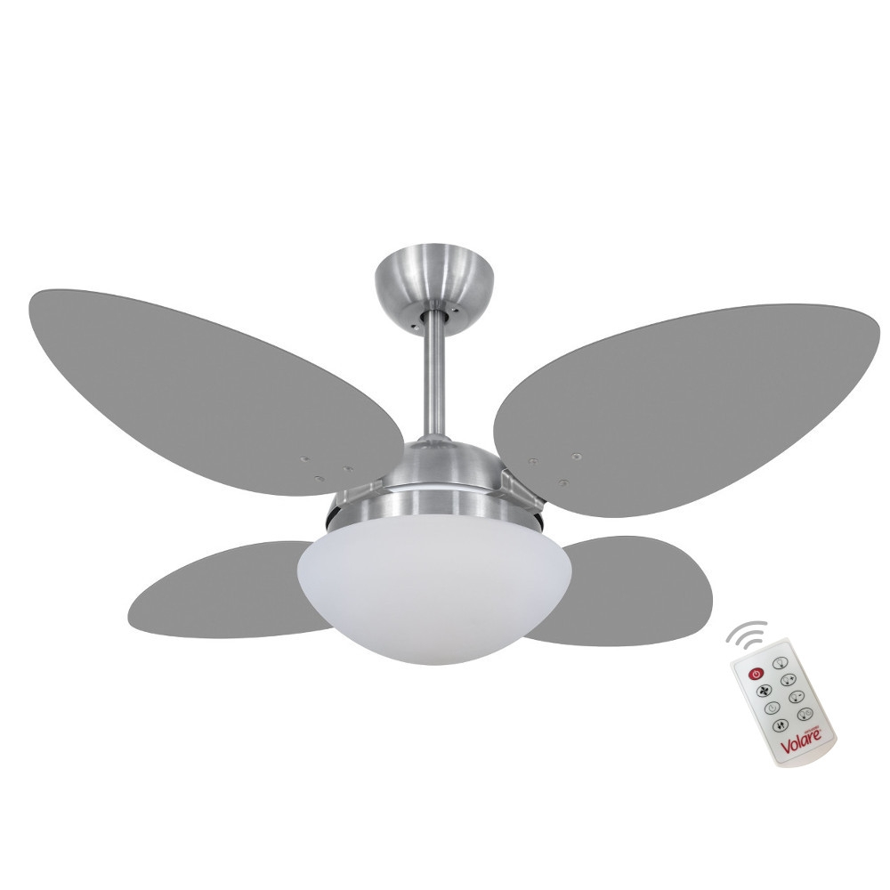 Ventilador Volare Petalo Quad Titanio 220V e Controle Remoto