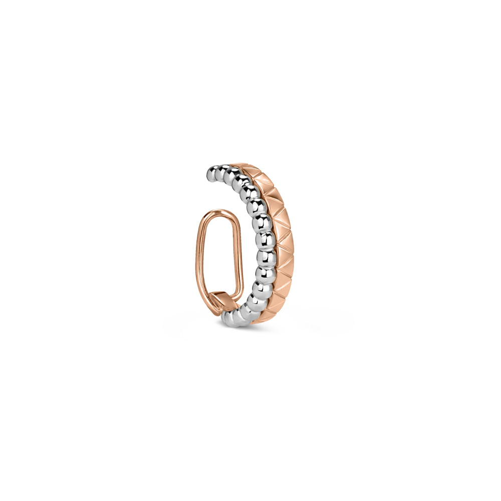 Piercing Icona em Ouro Rosé e Ouro Branco 18k