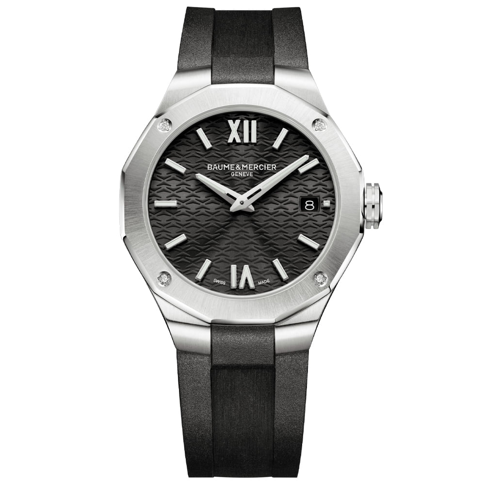 Relógio Baume & Mercier Feminino Borracha Preta M0A10613 05 ATM