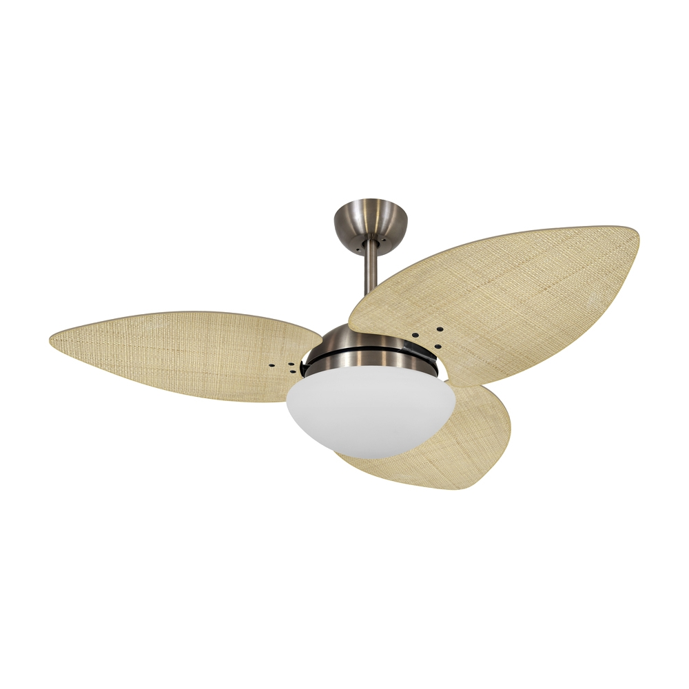 Ventilador de Teto Kovalski Bronze 3 Pás Palmae Natural 220V