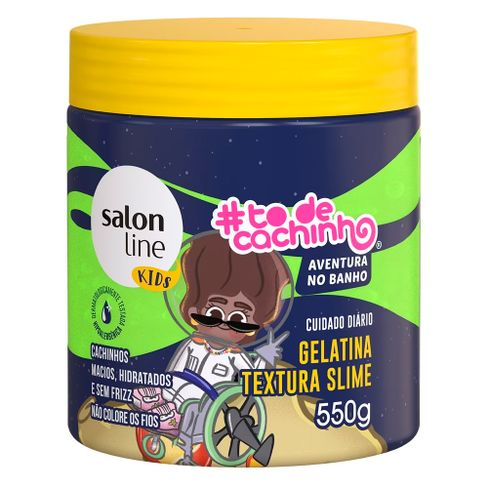 Gelatina Salon Line Kids To de Cachinho Aventura no Banho Textura Slime 550g
