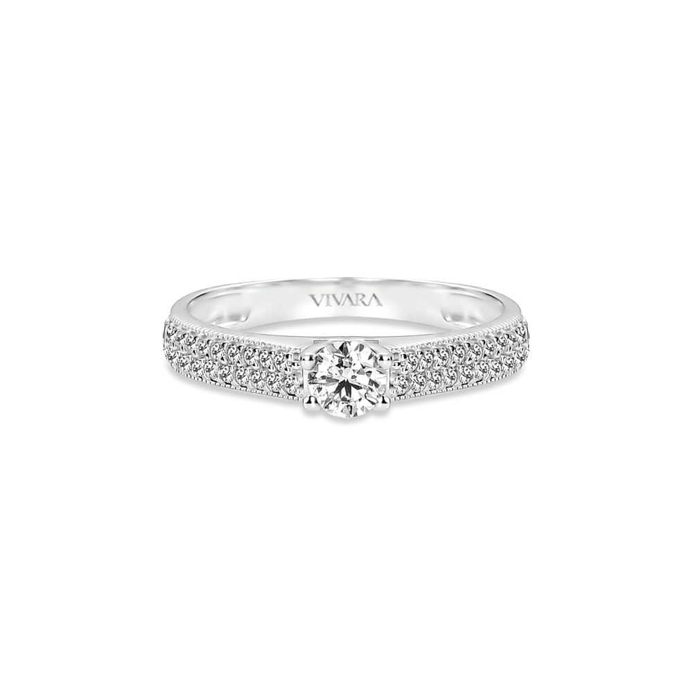 Anel Solitário Promise em Ouro Branco 18k com Diamante 0,25 ct