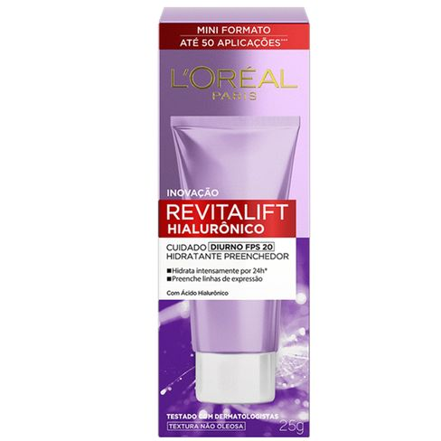 Creme Facial L'oreal Revitalift Hialurônico FPS20 25g