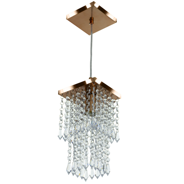 Pendente De Cristal Acrilico Spark Cobre Maravilhoso