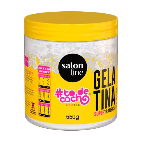 Gelatina Capilar Salon Line To de Cacho Transição Capilar 550g