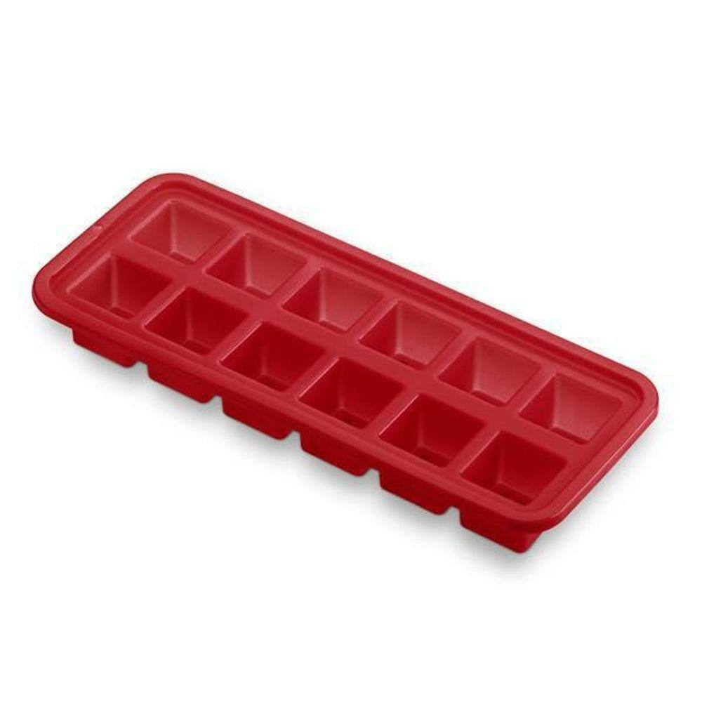 Forma de Gelo de Silicone 12 Cubos Vermelho Up Home - UD146 UD146