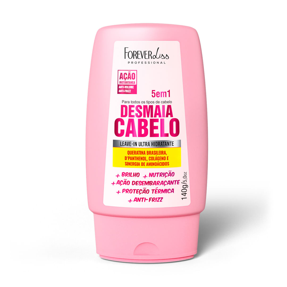 Leave-in Desmaia Cabelo 5 Em 1 Forever Liss 140g